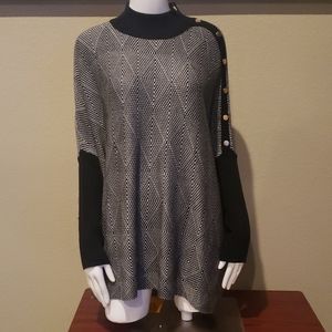 New with Tag Joseph A. Poncho Sweater
